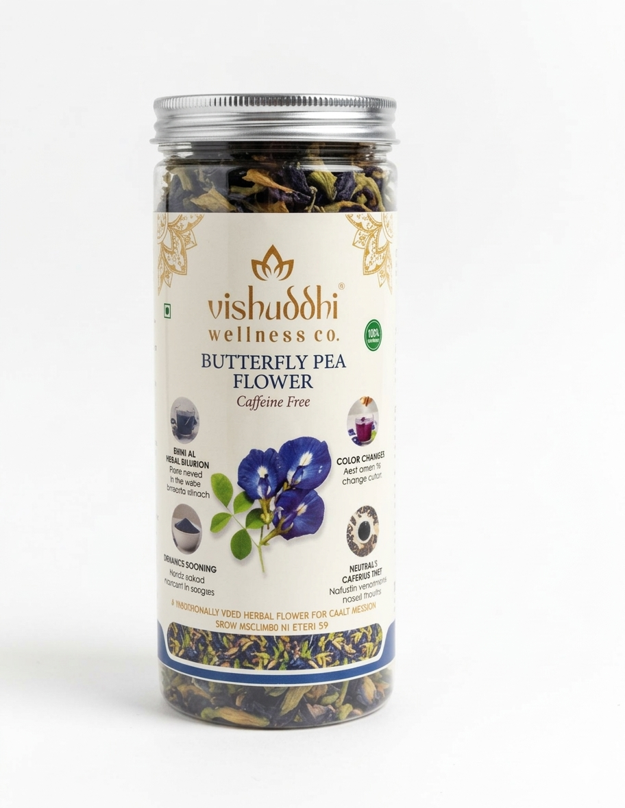 Vishuddhi Wellness Co. Butterfly Pea Flower Herbal Infusion - Image 2
