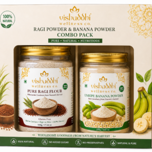 Vishuddhi Wellness Co. Ragi Powder + Banana Powder Combo Pack