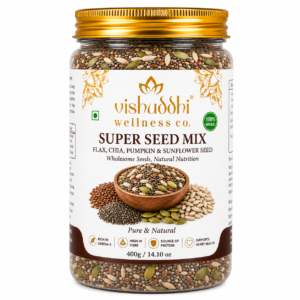 Vishuddhi Wellness Co. Super Seed Mix (Flax,Chia,Pumpkin & Sunflower Seeds) 400g